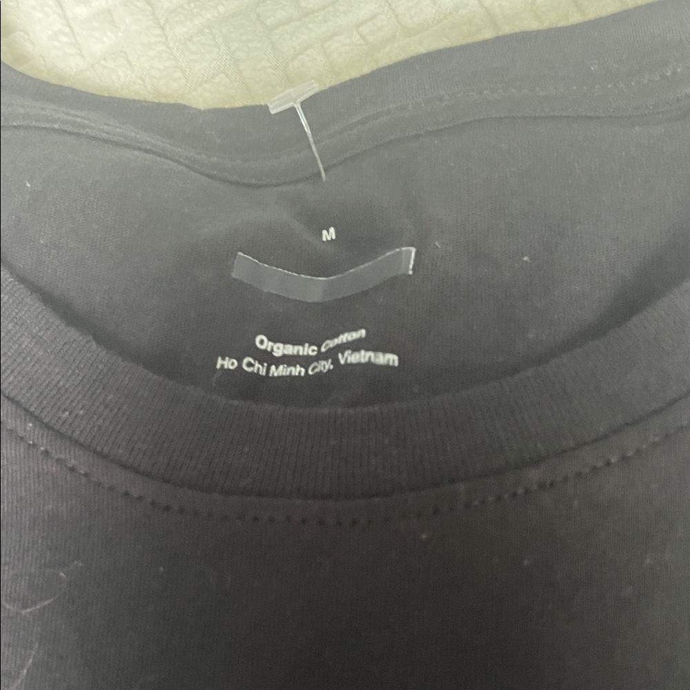 2 Everlane Slim Fit Crewneck White and Black Short Sleeve Tees, new - Picture 6 of 7